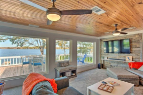 Dock and Fire Pit Lakefront Cedar Creek Home!